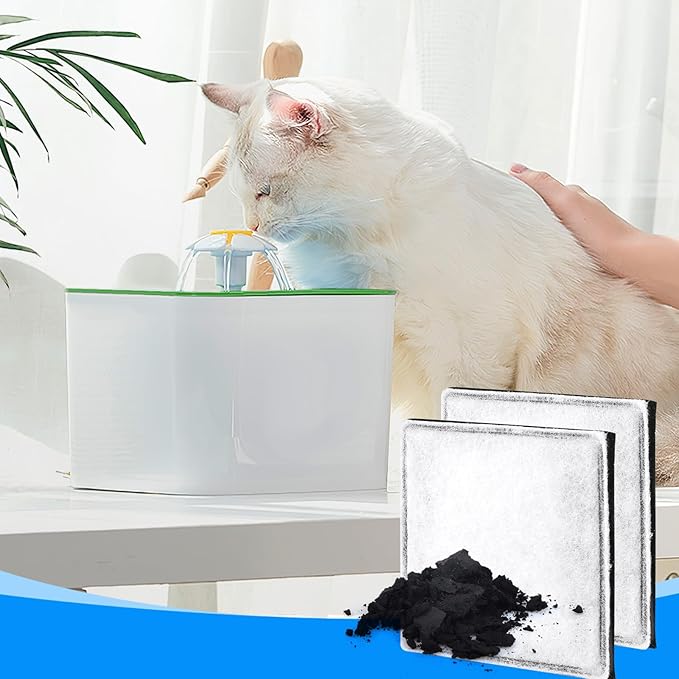 Cat Water Fountain Filter Fit for Premier Pet Fountain Filters Replacement, Pet Filter Replacement Compatible with Petsafe Aqua Fountain Aqua Cube, Aqua Falls & Current Fountain 8PCS