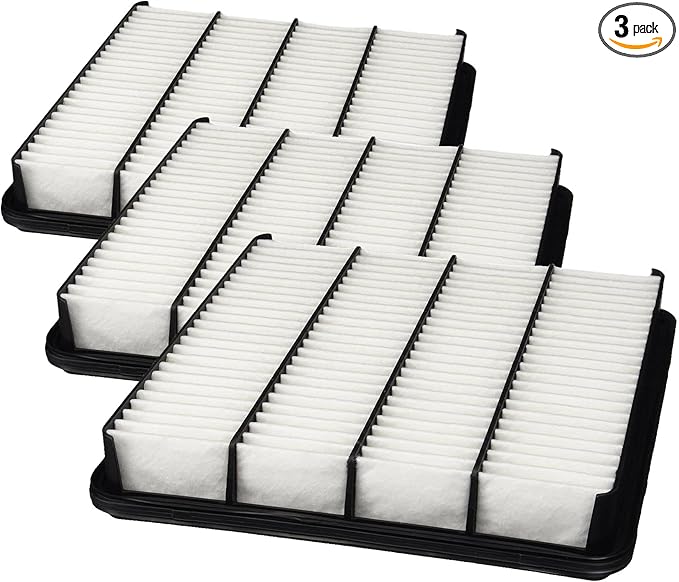 BOSCH 5572WS Workshop Engine Air Filter - Compatible with Select Lexus LX570; Toyota Land Cruiser, Sequoia, Tundra (Pack of 3)