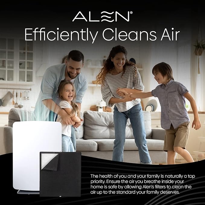 Alen Classic-Silver Carbon Replacement Air Filter for BreatheSmart Classic — True HEPA Filter to Remove Mold, Dust, Pollen and Light Odor — Air Cleaner for Pet Odor, Fur and Dander — 1 Filter