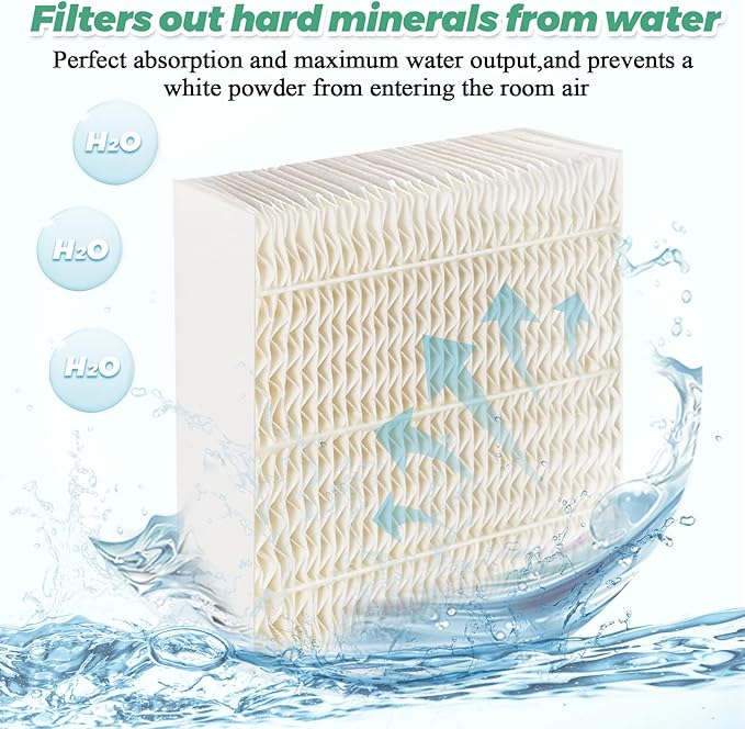 1043 Super Humidifier Wick Filters(3-Pack) Replacement for Essick AirCare Humidifiers Filter 1043 EP9500 EP9700 EP9800 831000 821000 826000 826800 836000hb Bemis Space Saver 800 8000 Series