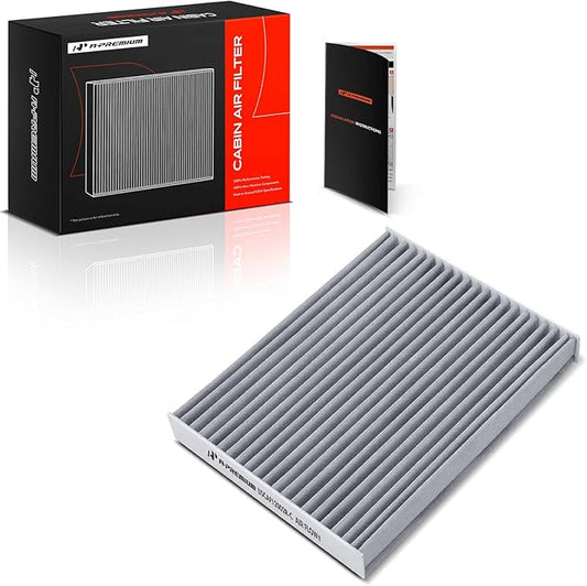 A-Premium Cabin Air Filter with Activated Carbon Compatible with Kia Models - Soul 2014 2015 2016 2017 2018 2019, Soul EV 2015-2019 - Behind Glove Box - Replace# 97133-B2000, 97133B2000
