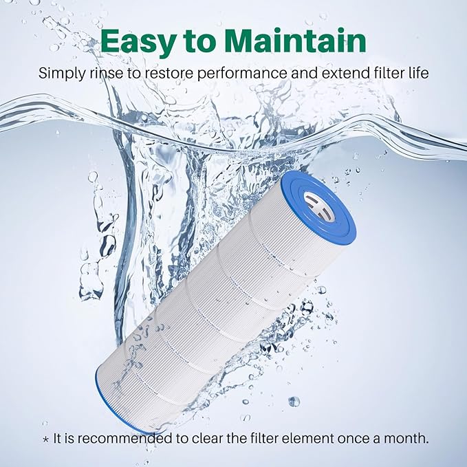 TOREAD Pool Replacement Filter for PA175, Hayward CX1750RE, C1750, Unicel C-8417, Filbur FC-1294, 25230-0175S, 817-0175P, Aladdin 27501, L x OD: 28 3/16" x8 15/16"