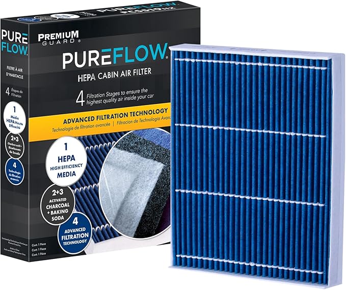 PureFlow HEPA Cabin Air Filter PC8214HX|Fits 2022-21 Ford F-600 Super Duty