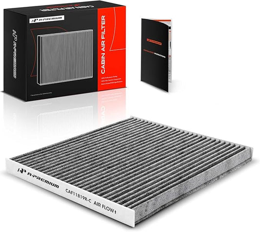 A-Premium Cabin Air Filter with Activated Carbon, Compatible with Hyundai Sonata, Azera, Santa Fe & Kia Cadenza, Optima, Sedona & GMC Terrain & Chevrolet Equinox