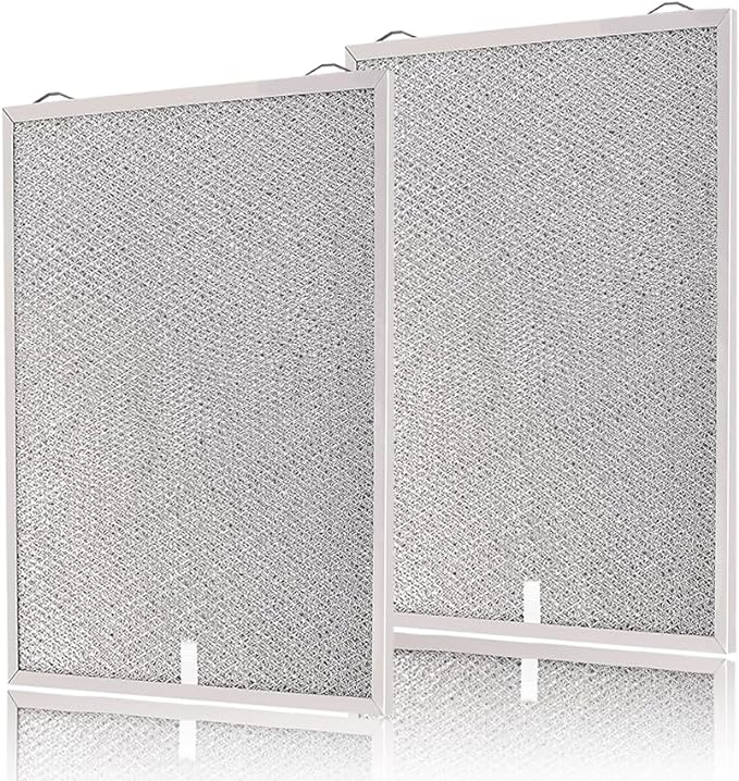 S99010430-002 Compatible with BR Range Hood Filter 13-7/8'' x 15-3/4" 4512880 Replacement HPF30 Nu-tone Grease Filter 2 Pack Upgrade 5-Layer Nutone Kitchen Exhaust Fan Filter Screen