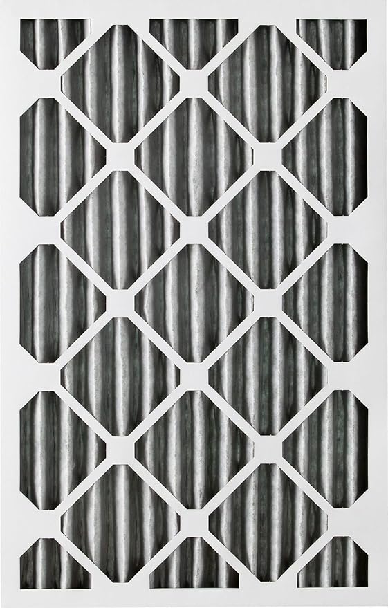 Nordic Pure 16x20x2 (Actual Size: 15 1/2 x 19 1/2 x 1 3/4) Furnace Air Filters MERV 8 Pleated Plus Carbon 3 Pack