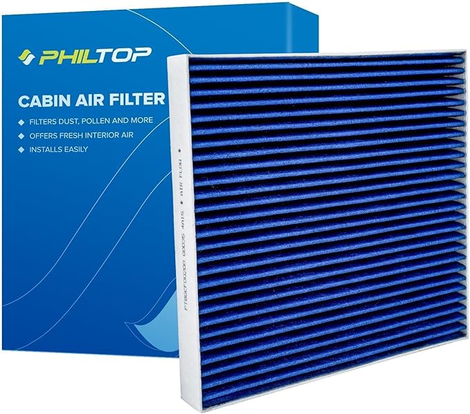 PHILTOP Premium HEPA Cabin Air Filter w/Dual Activated Carbon, Compatible with CF10134 Honda Civic, CR-V, Accord, Pilot, Odyssey, Passport, Ridgeline, Accord Crosstour, Crosstour, Acura MDX, RDX