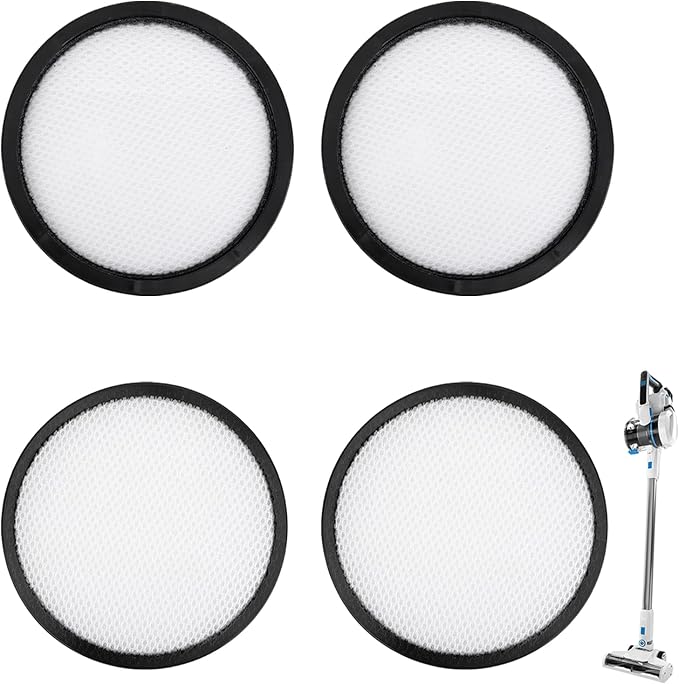 4 Pack HEPA Filter Replacement Compatible with HART HPSV01, HPSV01B, HPSV50, HPSV50B 20-Volt Cordless Stick Vacuum Cleaner