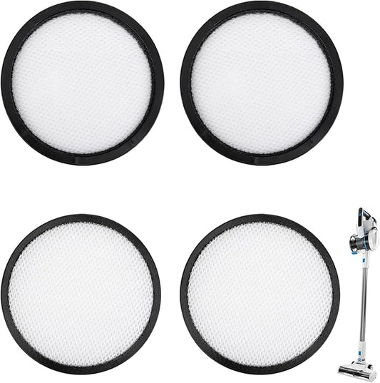 4 Pack HEPA Filter Replacement Compatible with HART HPSV01, HPSV01B, HPSV50, HPSV50B 20-Volt Cordless Stick Vacuum Cleaner