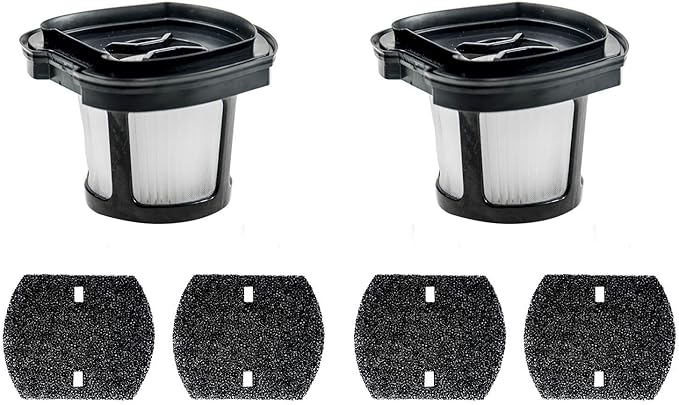 2579 Vacuum Replacement Filters Compatible with Bissell Pet Hair Eraser 2390A 2389 & AutoMate 2284W Lithium Ion Cordless Hand Vacuum,Compare to Part # 1614212, 1614203 & 1614204