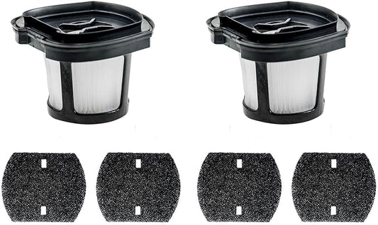 2579 Vacuum Replacement Filters Compatible with Bissell Pet Hair Eraser 2390A 2389 & AutoMate 2284W Lithium Ion Cordless Hand Vacuum,Compare to Part # 1614212, 1614203 & 1614204