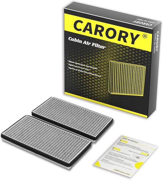 CARORY Cabin Air Filter w/Activated Carbon for Chevy, GMC, Cadillac Select Models - Silverado 1500/2500, Suburban, Avalanche 1500, Tahoe, Sierra 1500, Yukon, Escalade, and More