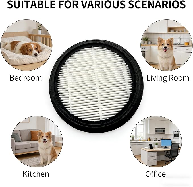 4 Packs Of Cordless Vacuum Cleaner Filters Fit for Smoture VAC01 VAC02 VC70 OZEECO EC01 Vacuum Cleaner Filter Replacement Parts