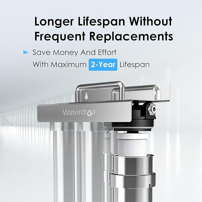 Waterdrop C3 Under Sink Carbon Water Filter, Replacement for Waterdrop TST-UF & TST-B Ultra-Filtration Under Sink Water Filter System, 1 Pack