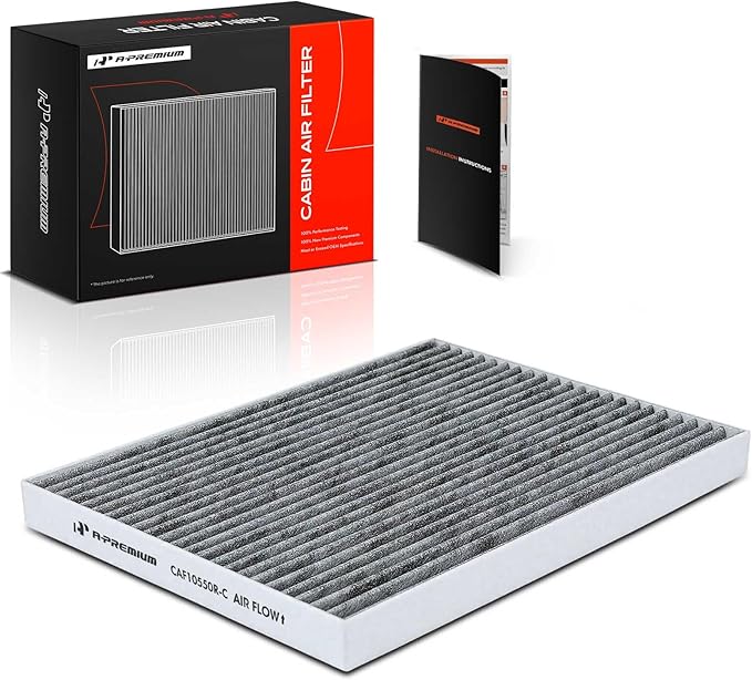 A-Premium Cabin Air Filter with Activated Carbon Compatible with Nissan Sentra 2007-2012, Rogue 2008-2013, Rogue Select 2014-2015, Replace# 999M1VS007