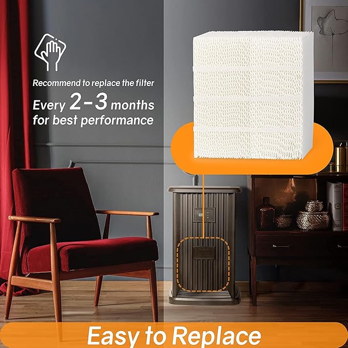 1043 Humidifier Wick Filter Replacement for Essick Air EP9 EP9R EP9500 EP9700 800821000 826000 826600 826800 826900 831000 Series Humidifiers-1 Pack