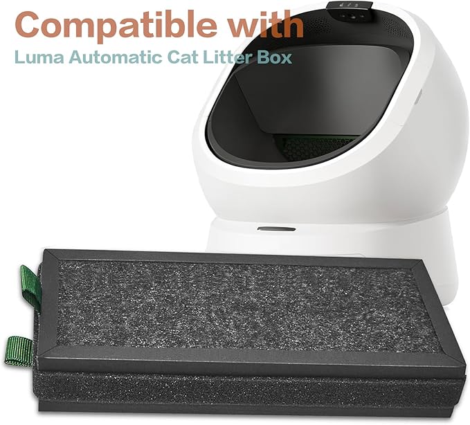 1 Pack Replacement Activated Carbon Filter Compatible with PETLIBRO Luma Automatic Self Cleaning Litter Box