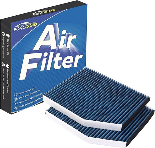 2-Pack HEPA Cabin Air Filter Fits for A4 Q5 S4 S5 RS5 Audi A4 Quattro A5 Quattro Macan allroad SQ5 Activated Carbon Cabin Filter Replacement CF11179 CUK 2450 LAK386 8K0819439B Car Accessories
