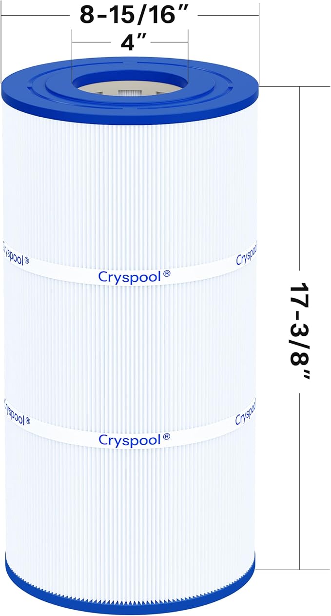 Cryspool® 08047 Filter Compatible with CCX1000RE (CC 1000E), XStream CC1000RE, PXST100, C-8311, FC-1285, 100 Sq. Ft Pool Filter Cartridge, L×OD: 17-3/8"× 8-15/16”, 1 Pack