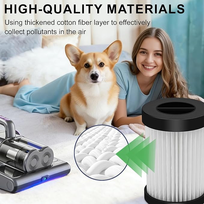 Citivisovd LW-P1012 Filter HEPA Replacement Compatible with FEPPO Wired Vacuum Cleaner Filter—4pack