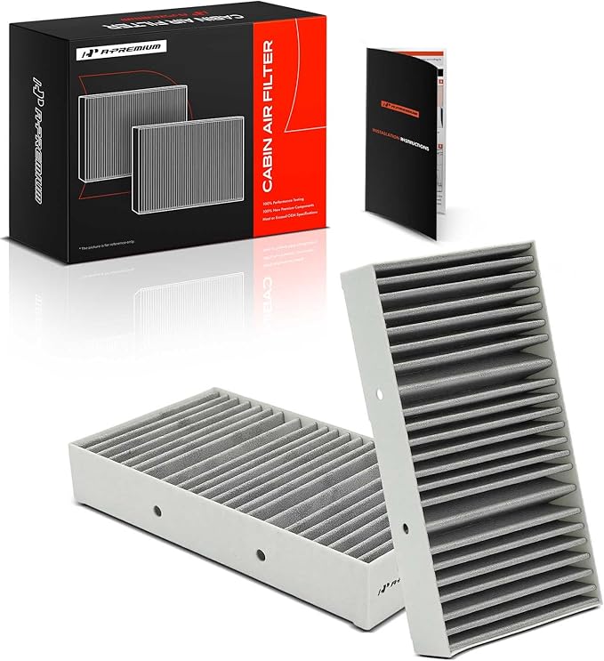 A-Premium 2-PC Cabin Air Filter with Activated Carbon Compatible with Mercedes-Benz GLE300d, GLE350, GLE550, GL350, GL450, GL550, GL63 AMG, GLS63 AMG, GLS350d, GLS450, GLS550, ML250, ML350, ML400