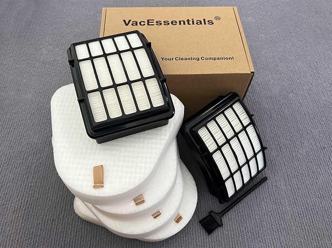 NV350 NV360 NV356E ZU503AMZ Replacement Filters for Shark Navigator Lift Away Vacuum, Fits NV351 NV352 NV355 NV356 NV357 NV370 NV380 CU500 UV440 UV490 UV500, Replaces XFF350 XHF350, 4+2 Pack