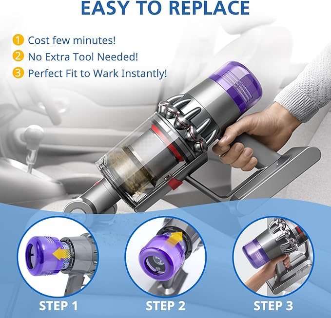 3 Pack Filter Replacement for Dyson V11 Outsize, V11 Outsize Origin, Outsize, Plus, Outsize Absolute+, Absolute Extra, SV16,SV29 Vacuum Cleaner,Compare to Part 970422-01