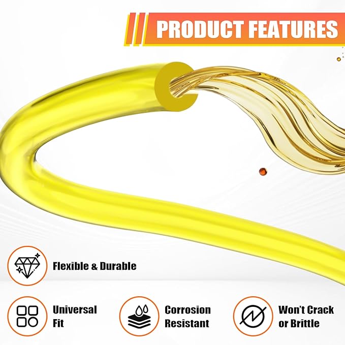 Podoy Fuel Line with Primer Bulb Fuel Filter kit Compatible with Zama Poulan Homelite Craftman Husqvarna Ryobi Carburetor Chainsaw Trimmer Repower Kit