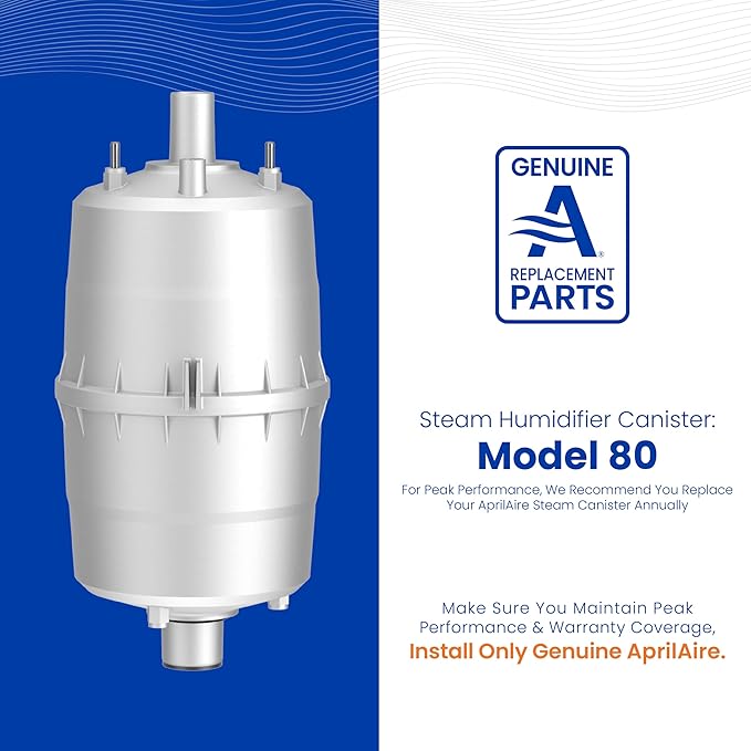 AprilAire 80 Replacement Canister for AprilAire Steam Humidifier Models 800, 801, 865, and 866 (Pack of 1)