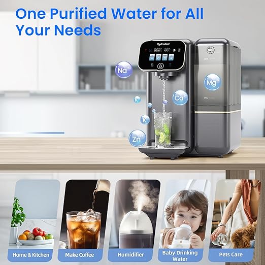 C100 Reverse Osmosis Water Filter Countertop with Cooling, No Installation Required, Great Taste & Pure Quality, Fast Filtration, Eliminates Bottled Water Costs