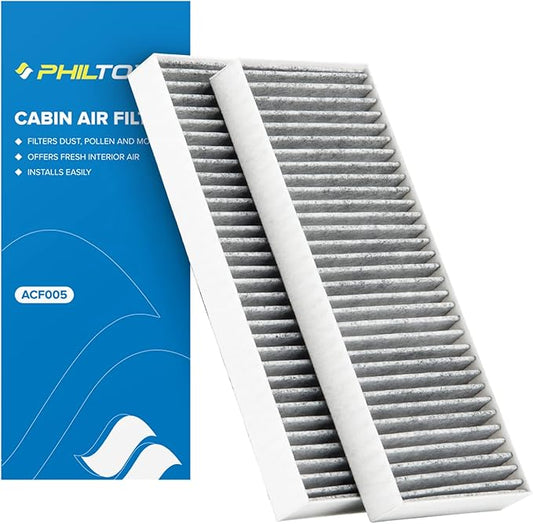 PHILTOP HEPA Cabin Air Filter w/Activated Carbon, Compatible with CF10553 Nissan Frontier 2005-2021, Pathfinder 2005-2012, Xterra 2005-2015, NV2500 2012-2015, NV1500 2012-2015, NV3500 2012-2015
