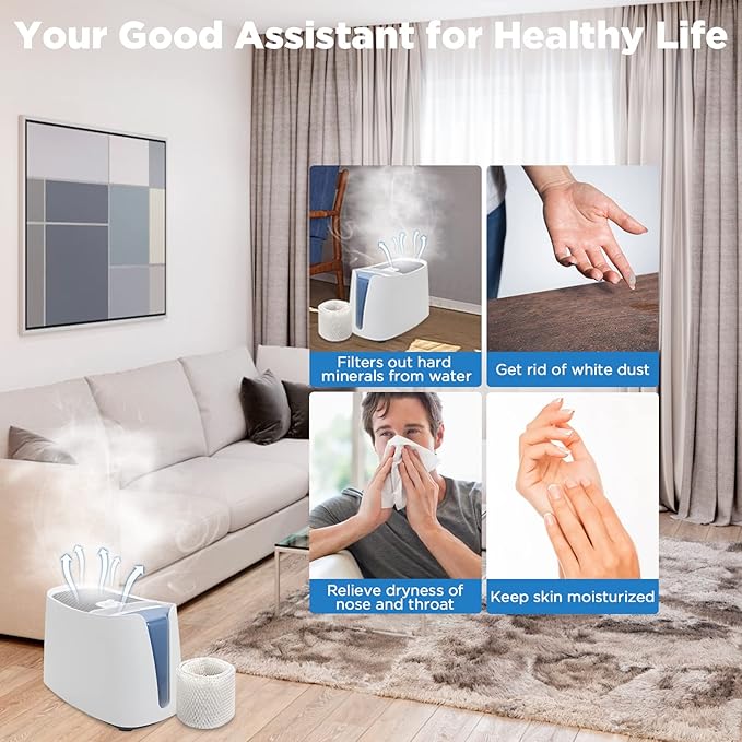 Freeboy WF2 Humidifier Filter Replacement for Vicks WF2 Kaz Vicks V3100 V3500 V3500N V3600 V3800 V3850 V3900 VEV320 Honeywell HCM-300T HCM-315T HCM-350 Sunbeam 1118 Series Humidifier Filters-4 Pack
