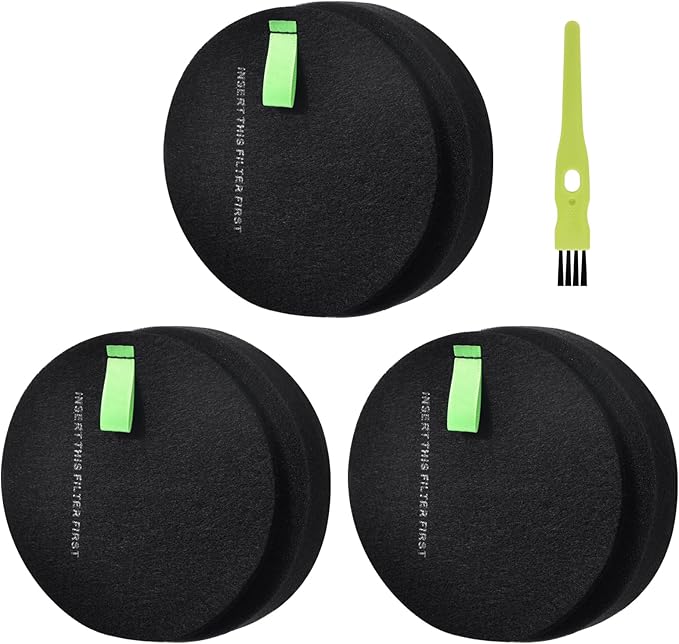 3 Pack Filter Replacement for Bissell 39883 3418 3774F 3409 3774 3774G 3775 3415 3404 3402 Pet Hair Eraser & SurfaceSense PowerLifte Upright Vacuums
