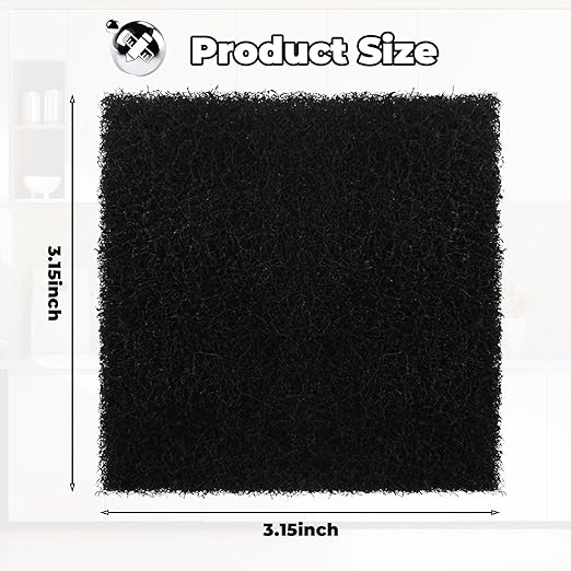 Trash Can Odor Absorbing Filter Refills for EKO Garbage Cans, Activated Charcoal Deodorizer, Strong Charcoal Odor Absorber, Pack of 12 Replacements