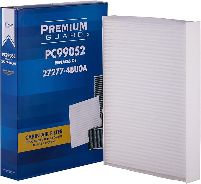 PG Cabin Air Filter PC99052 | Fits 2015-2025 Nissan X-Trail, 2016-2024 Renault Koleos, 2022-2024 Logan, 2014-2020 Nissan Rogue, 2017-2022 Rogue Sport, 2017-2023 Qashqai