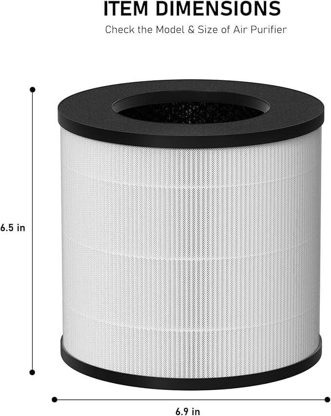 Model 14 HEPA Replacement Filter, Compatible with MA Series 14/14W/14B Air Cleaner Purifier MA#14, MA#14W, and MA#14B, 3-in-1 True HEPA and Activated Carbon Filter, 2 Pack