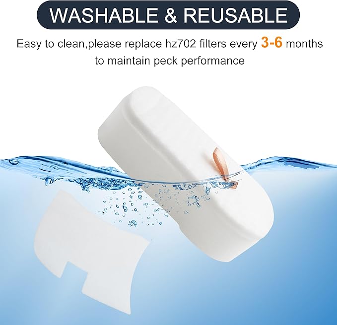 HZ700 Replacement filter for shark PowerFins HairPro Odor Vacuum HZ702 HZ700 QS175QBL QS175QGN, Compare with part 1541FC3000, XFFKHZ2000 XPMFHZ2000 (16pcs)