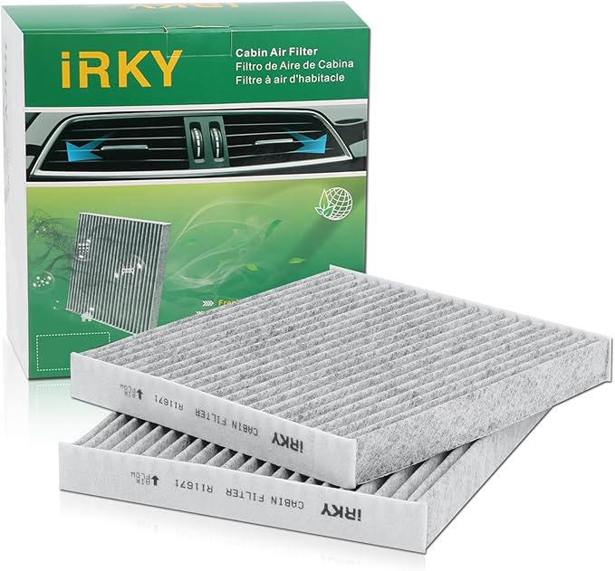 Cabin Air Filter Replacement CF11671 CP671 Compatible with RAM 1500 2016-2026,RAM 2500/3500/5500 2016-2025,RAM 4500 2016-2025;Jeep Wagoneer 2022-2025;Mazda CX-7 includes Activated Carbon 2 Packs