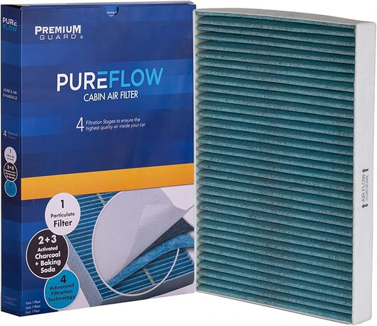 PureFlow Cabin Air Filter PC99334X | Fits 2018-2025 Audi Q5, 2017-2025 Q7, A4 Quattro, 2018-2025 A5 Sportback, 2019-2025 Porsche Cayenne, 2019-2025 Audi Q8, 2018-2025 SQ5