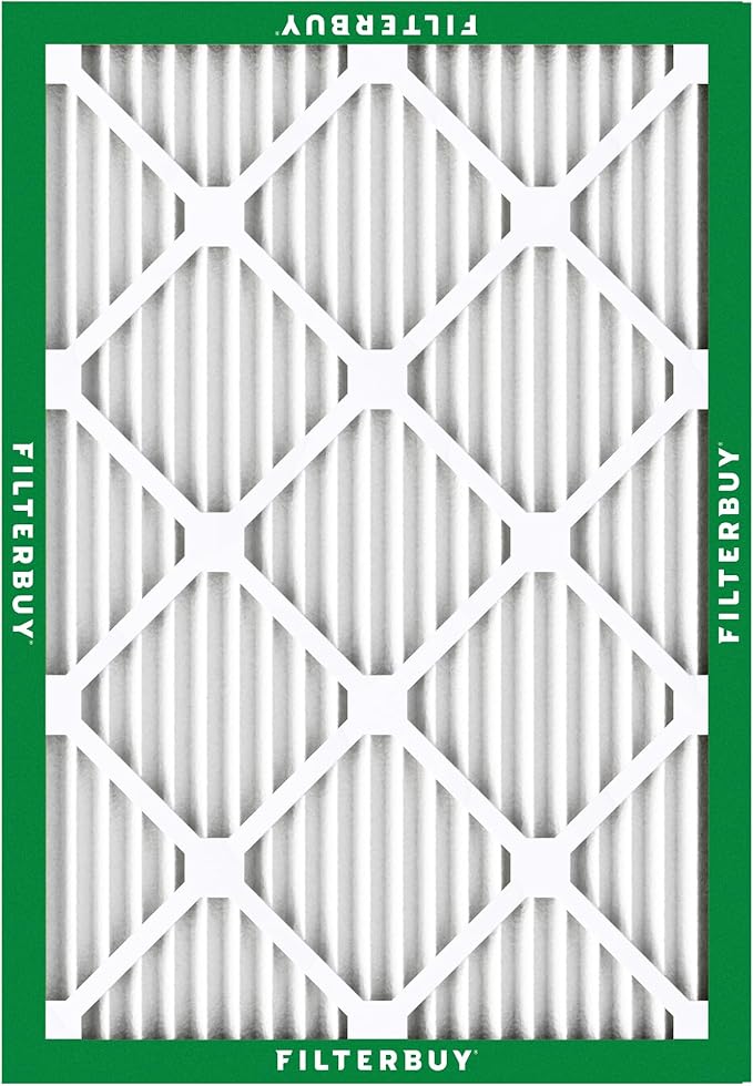 Filterbuy 18x25x1 Air Filter MERV 8 Essential Dust & Allergy Defense (1-Pack), Electrostatic Pleated HVAC AC Furnace Filters Replacement, Made in USA (Actual Size: 17.50 x 24.50 x 0.75)