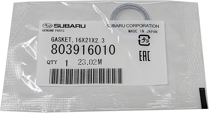 Subaru Engine Oil Filter & Crush Washer Kit (1, 2, 3, 6, 12 pks available) Outback Legacy Impreza Forester XV Crosstrek Ascent 15208AA21A 803916010 (1 Pack)