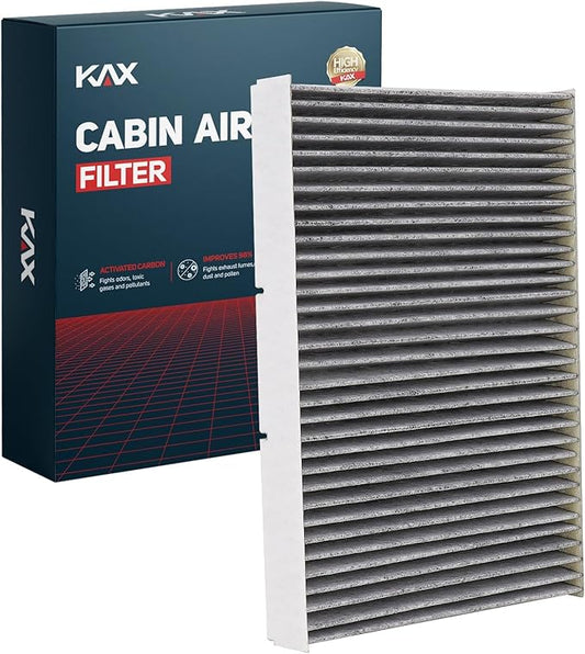 KAX HEPA Cabin Air Filter with Activated Carbon, CF8644A Replacement for Volkswagen Jetta, Beetle, Passat, Golf, Cabrio, R32; Audi TT Quattro, TT