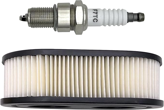 593260 Air Filter with Spark Plug Kit for Troy-Bilt Toro Recycler 22 inch Lawn Mower Tune Up Kit – Fit TB110 TB115 TB200 TB230 TB330 TB370 and BS 550E 500EX 625 575EX Engine Replace 798452