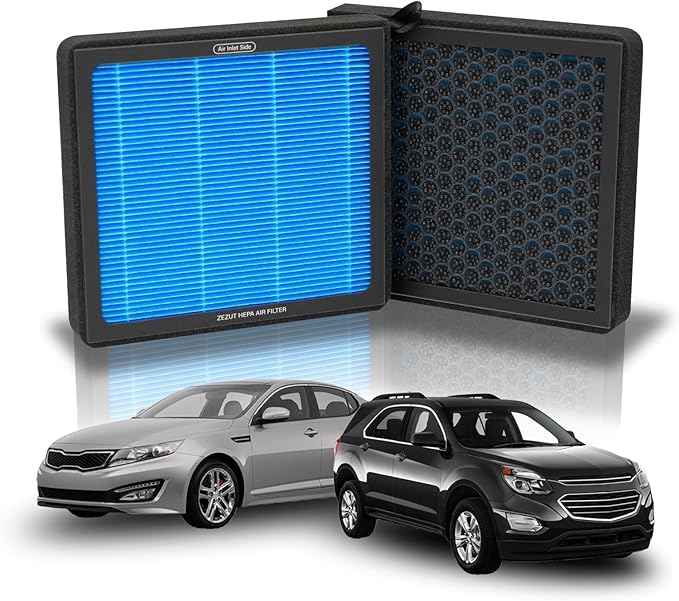 Cabin Air Filter, Equinox 2010-2017, Sonata 2011-2014, Optima 2011-2015, Santa Fe 2012-2018, Terrain 2010-2017, Vue 2008-2010, Sedona 2011-2021, AZERA 2012-2017, Activated Carbon Beads (CF11819)
