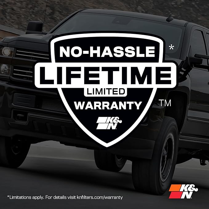 K&N High-Flow Original Lifetime Engine Air Filter: Increase Power: Premium, Washable: Compatible with 2022-2026 TOYOTA: Sequoia, Tundra, 33-5129
