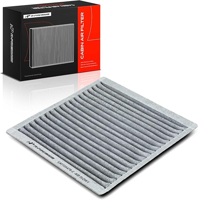 A-Premium Cabin Air Filter w/Activated Carbon Compatible with Ford, Lincoln & Mazda - Edge 2007-2014, MKS 2009, MKX 2007-2016, MKZ 2008-2009, CX-9 2007-2015 - 2.0L 3.5L 3.7L - Replace# 7T4Z-19N619-B