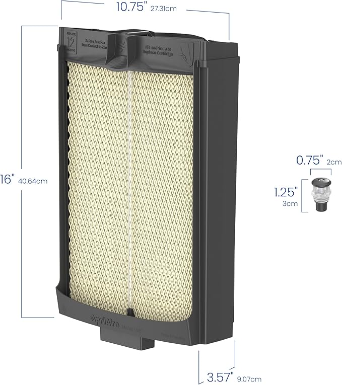 AprilAire HYDRLH Hard Water Maintenance Kit for 620 and 720 Series Humidifiers With HydroCore Water Panel Cartridge and Replacement Orifice