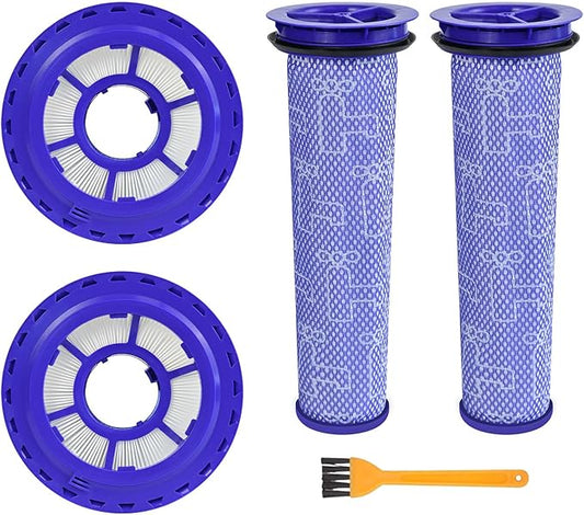 2 Pack Vacuum Ball Animal 2 Filter Replacement for D-yson DC41 DC65 DC66 UP13 UP20 UP30 Animal, Multi Floor and Vacuum Ball Animal 3,2 Post Filters & 2 Pre Filters, Part 920769-01 & 920640-01