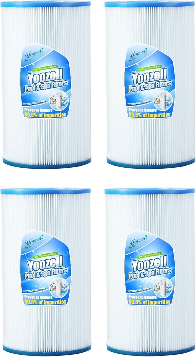 PWK30-EC Spa Filter Cartridge Replaces for C-6430,FC-3915, CCP498, 13004, AK-5005, XLS-602, FC-3915M, Hot Springs 31489, Darlly 60307, 30 sq.ft Drop in Hot Tub Filter-4 Pack