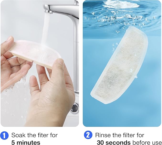 4pcs Cat Water Fountain Filters, Pet Water Fountain Replacement Filters